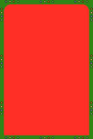 红色背景与绿色边框的节日装饰图片