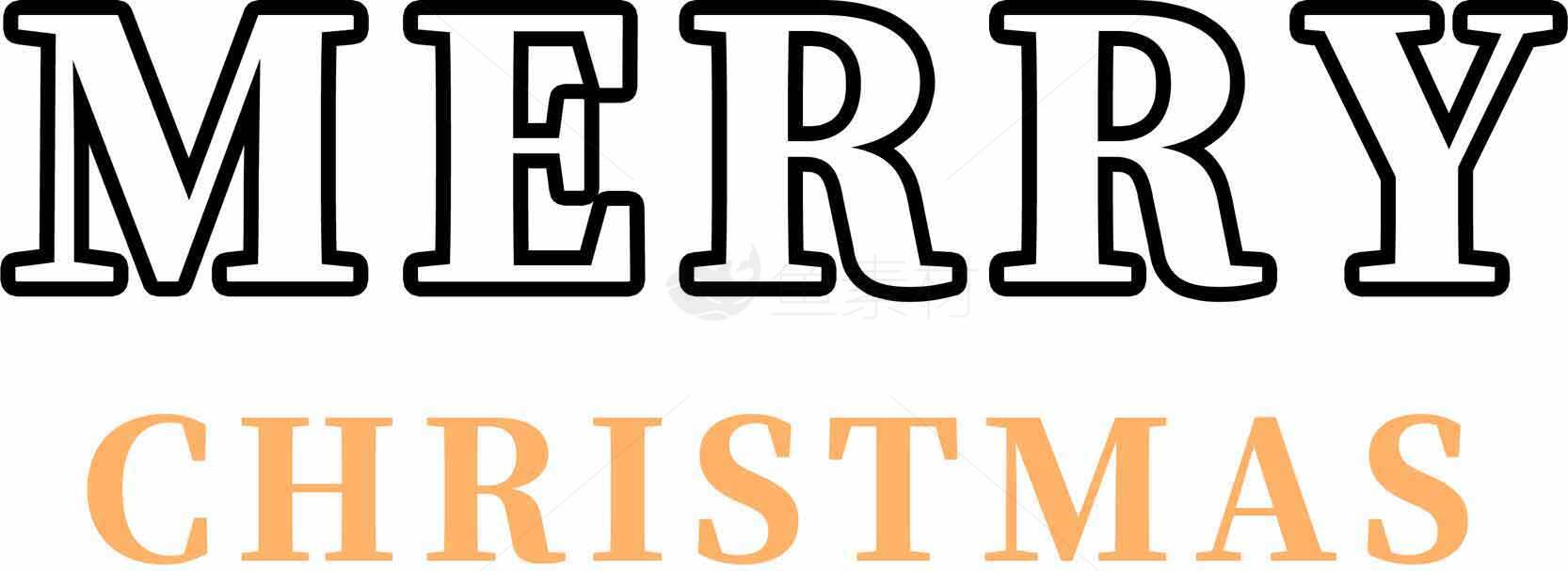 简约圣诞节祝福文字设计图片素材