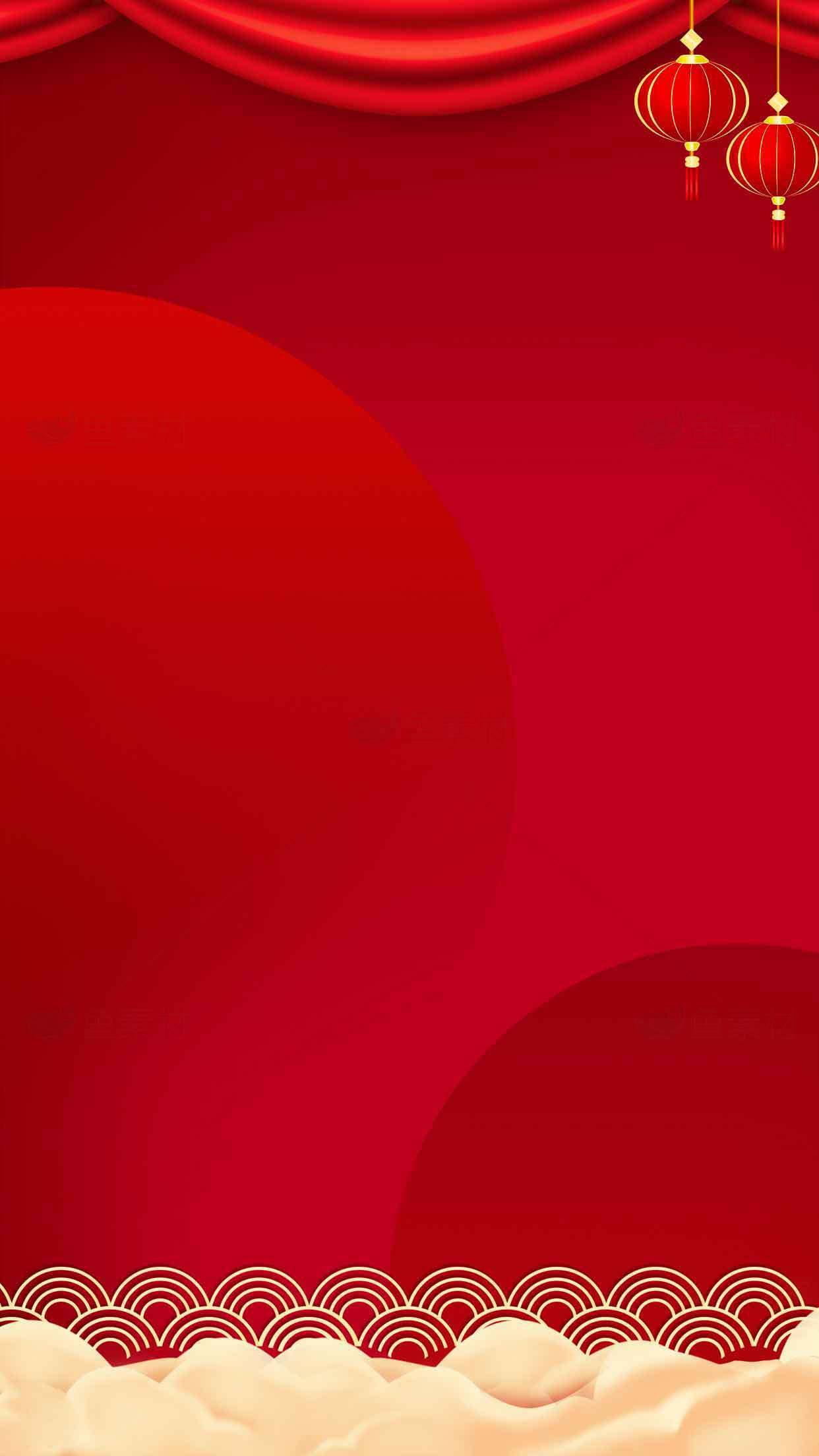中国风红色背景设计图片精选合集素材