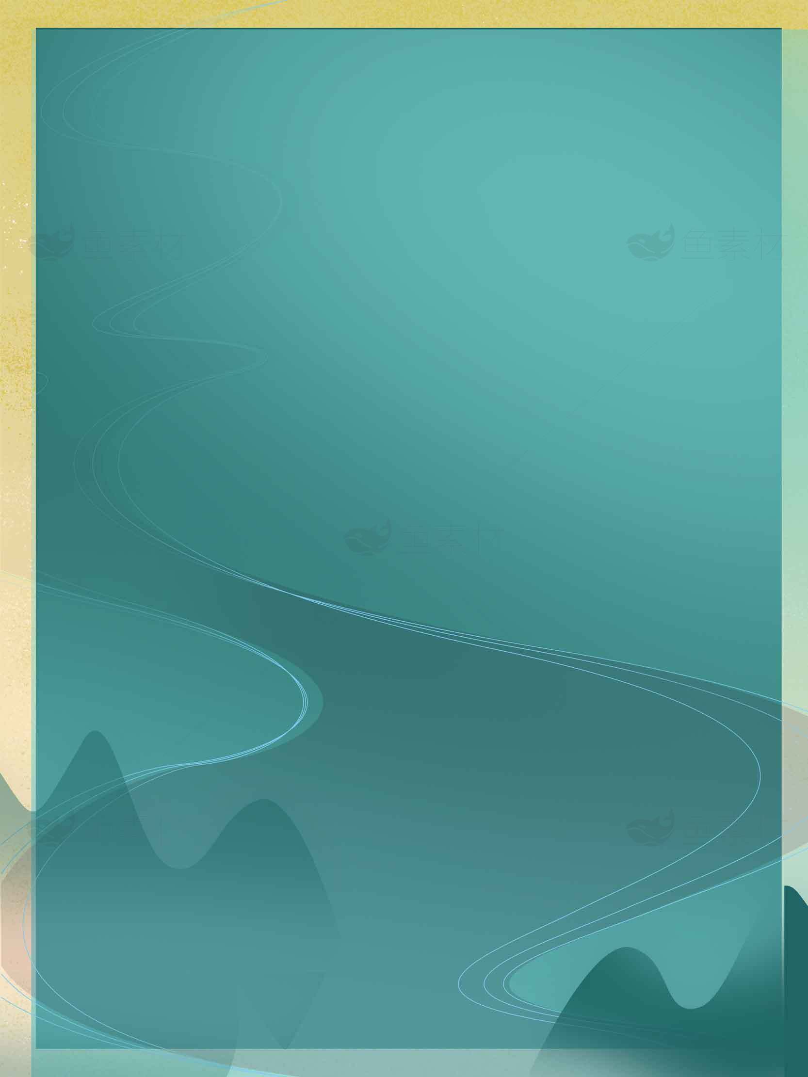 清新简约蓝绿色背景图片下载素材