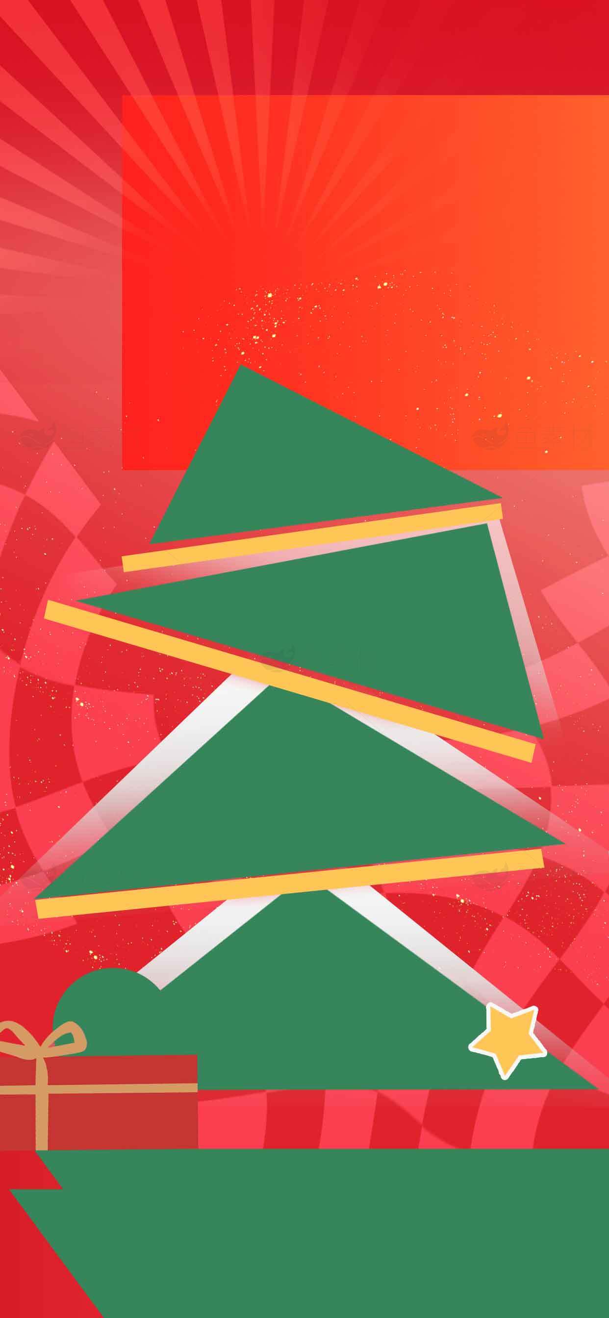 圣诞节创意红绿配色设计图片素材