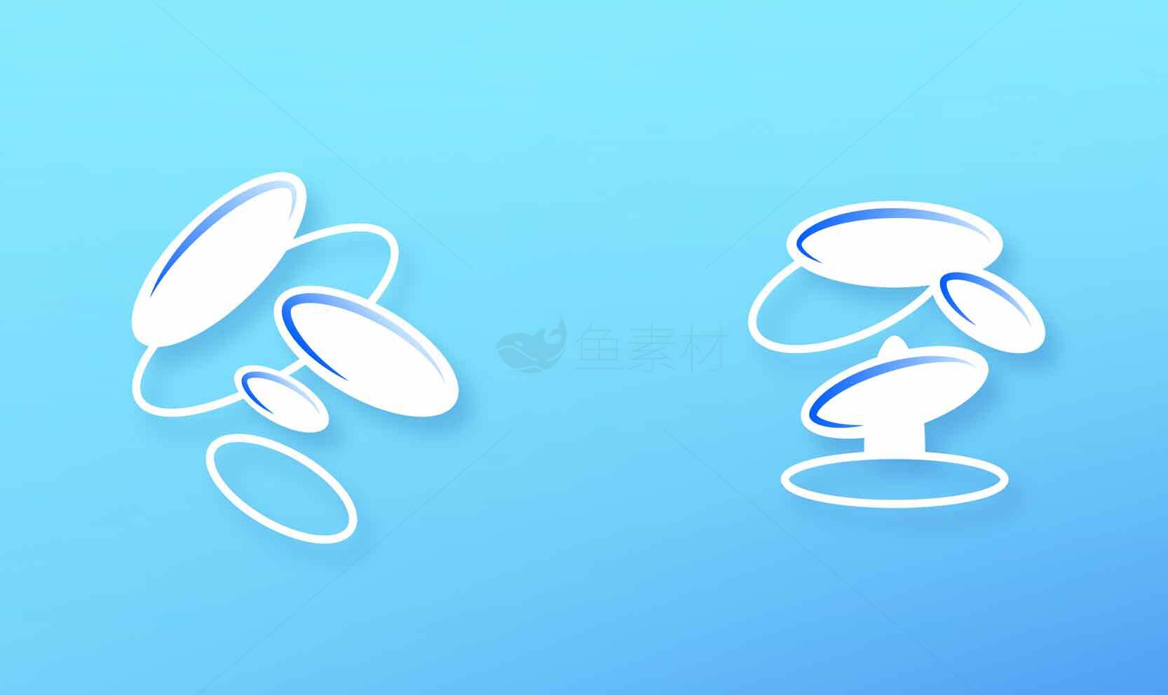 冬至极简蓝色艺术设计图片素材