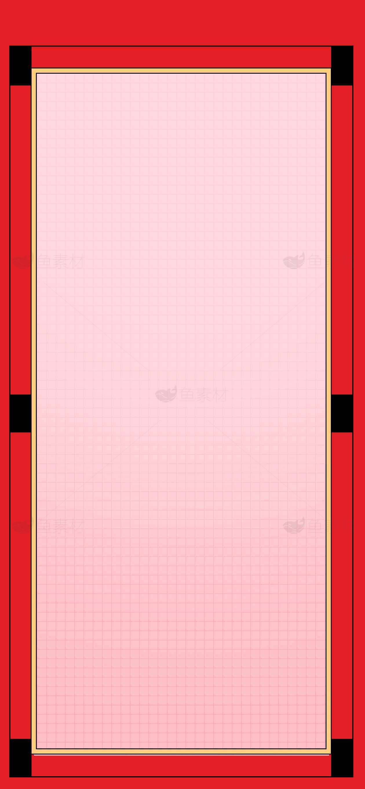 红色边框与粉色背景的简约设计图片素材