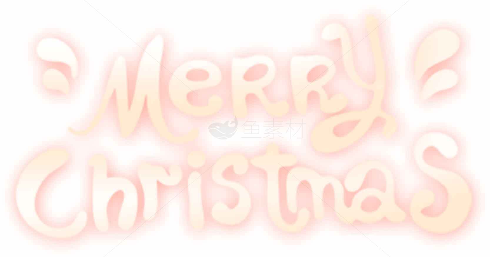 柔和粉色圣诞节祝福图片素材
