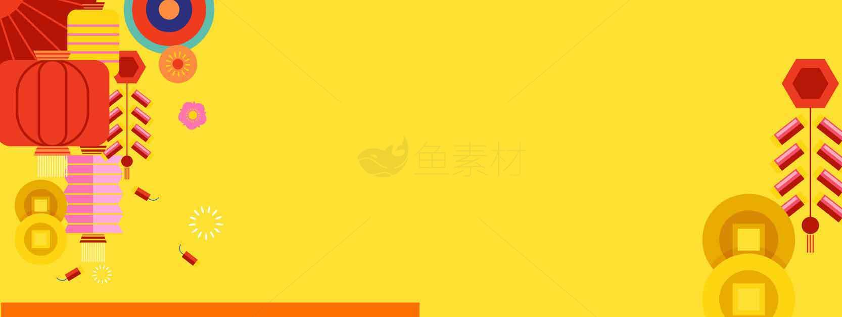 创意黄色背景设计图片 | 抽象几何艺术风格素材