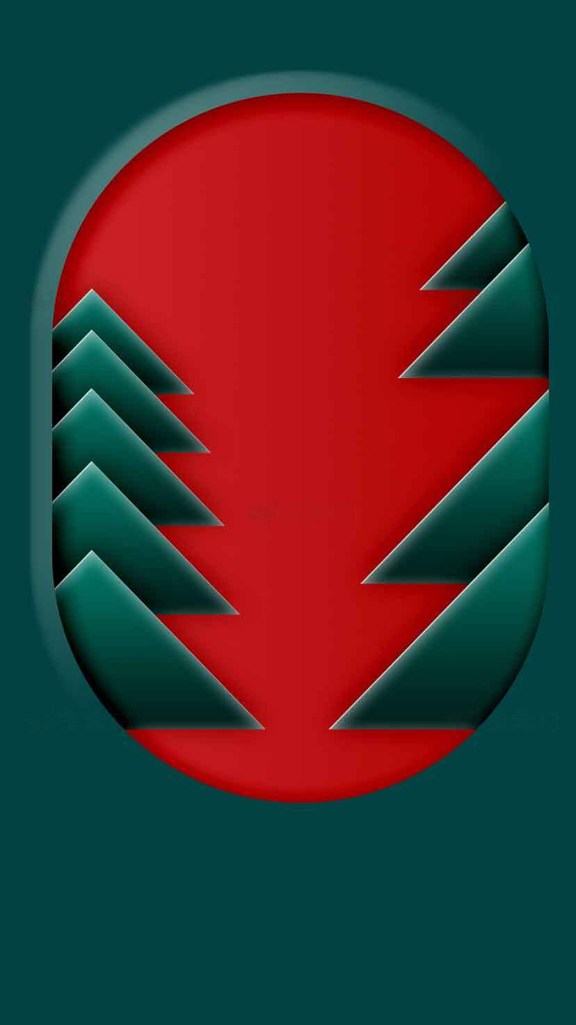 红绿撞色创意几何设计图片素材