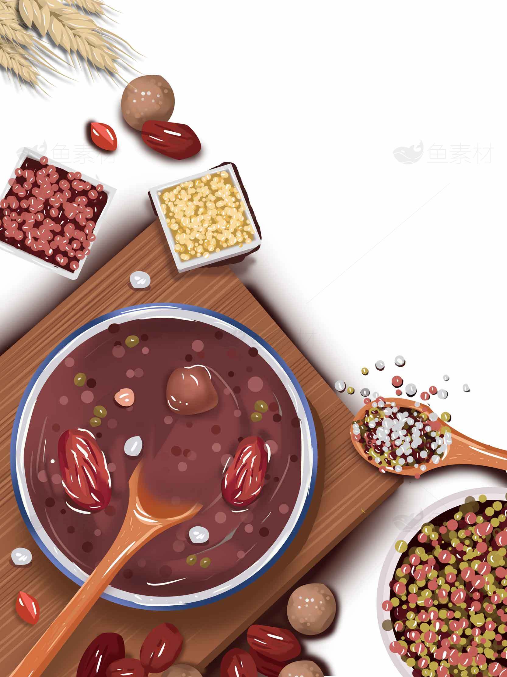 红豆杂粮粥的营养与做法详解素材