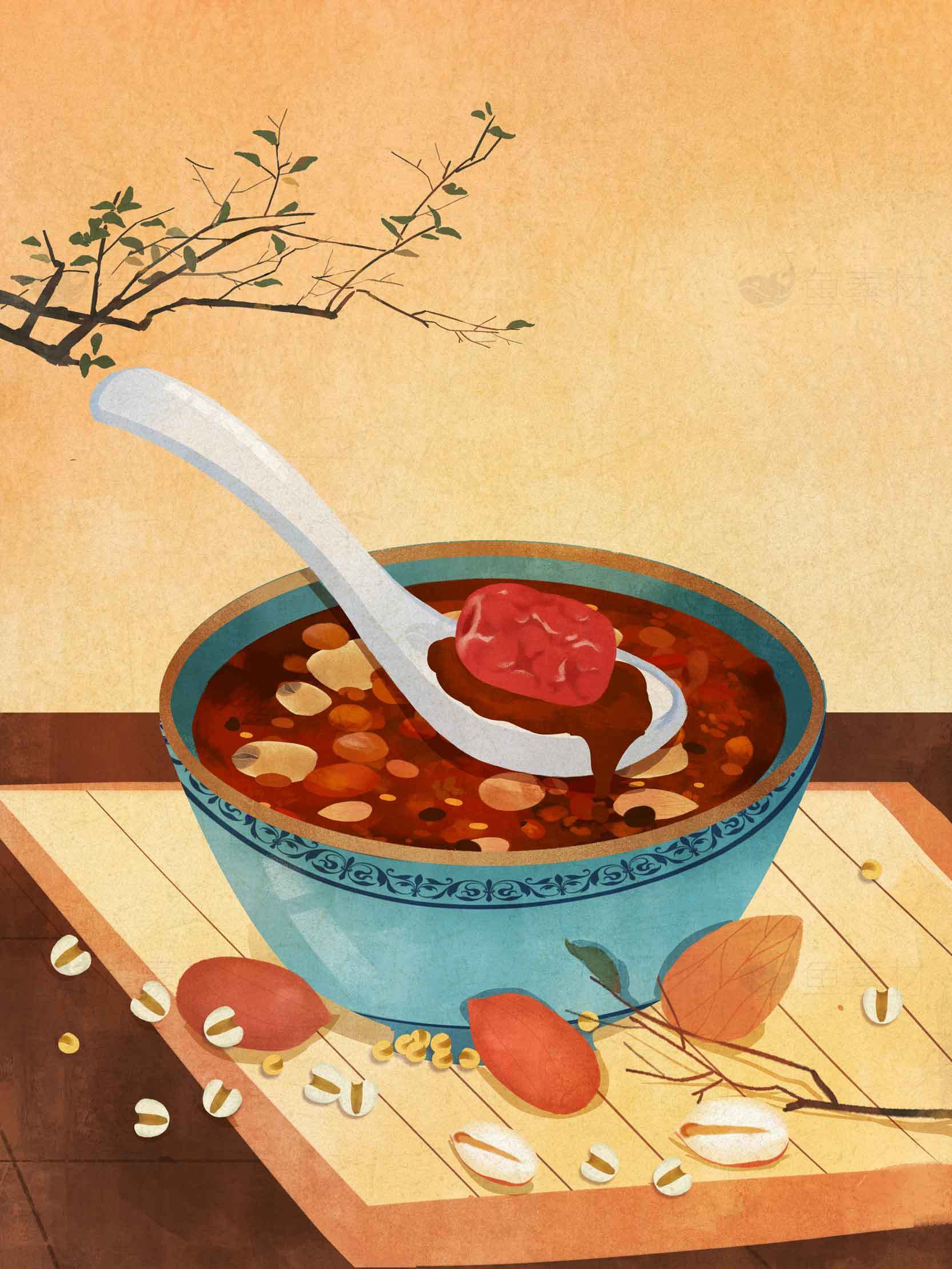 红枣莲子羹的营养与做法素材