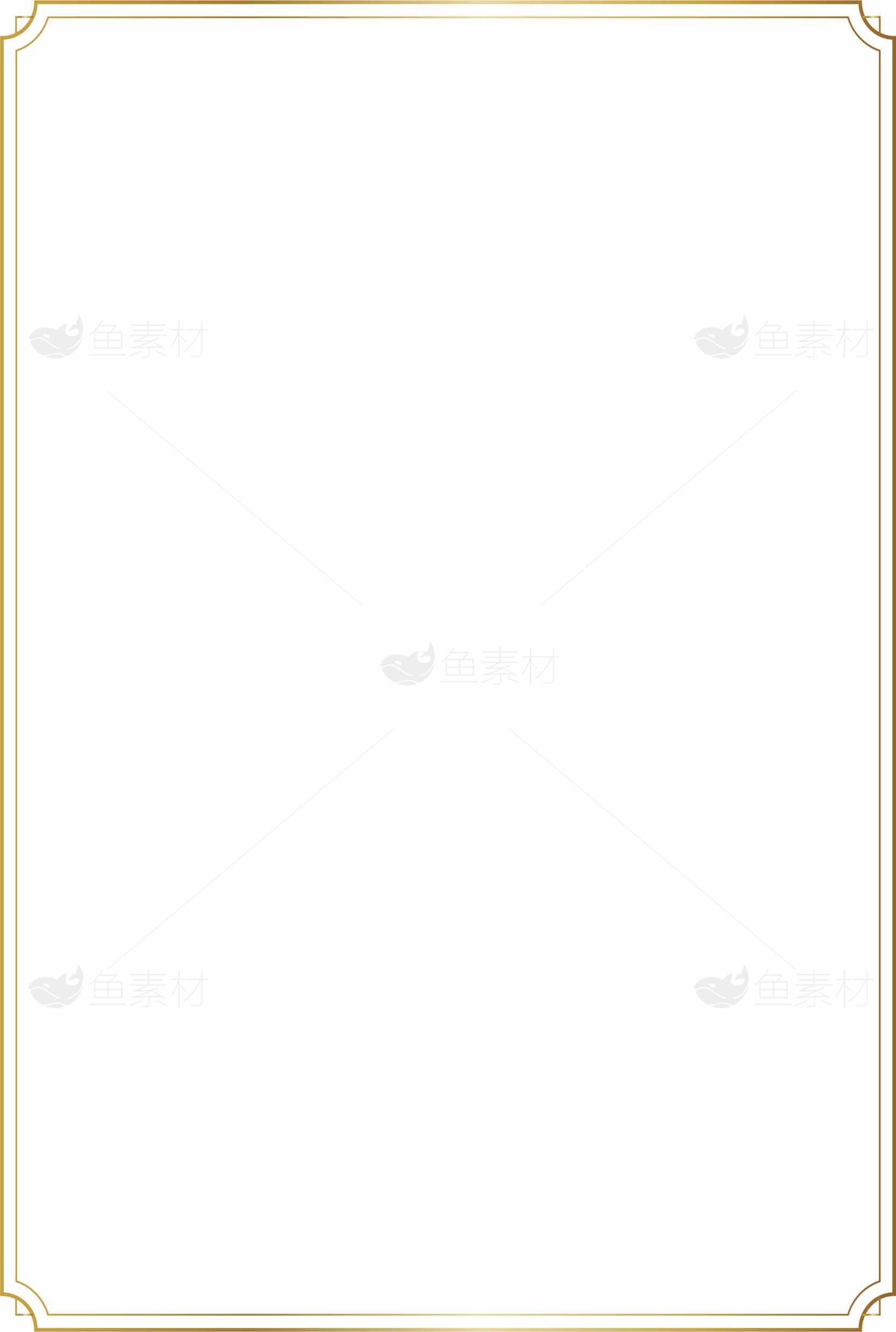 简约金边白色背景图片素材