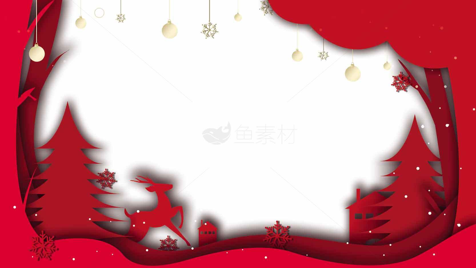 圣诞节红色背景图片设计模板素材