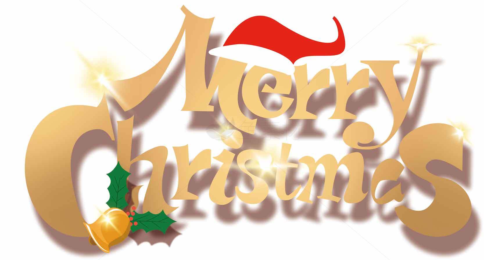 精选金色主题圣诞祝福图片合集素材