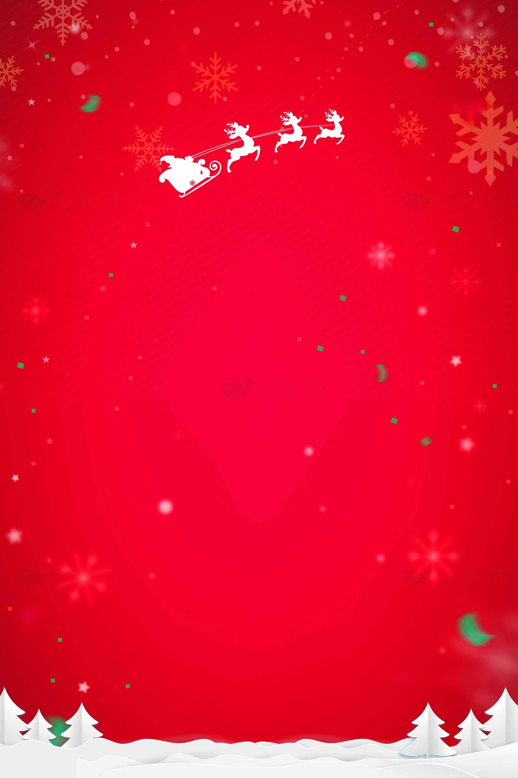 圣诞节红色背景图片素材