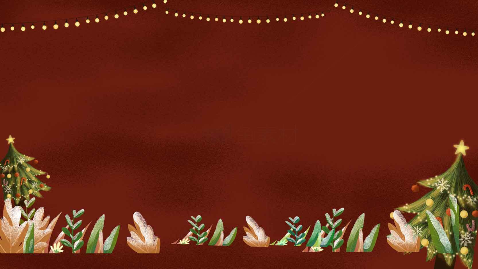 圣诞节红色背景图片装饰素材