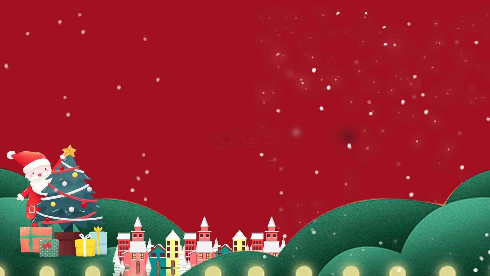 下载红色圣诞节背景图片素材