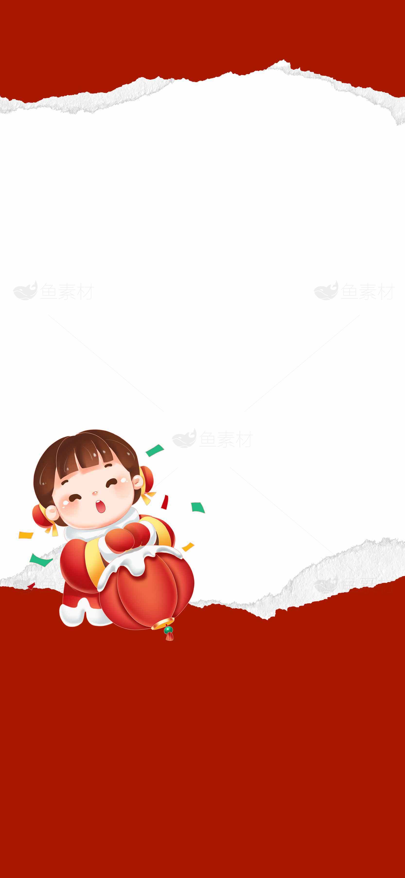 红色背景创意卡通设计图片素材