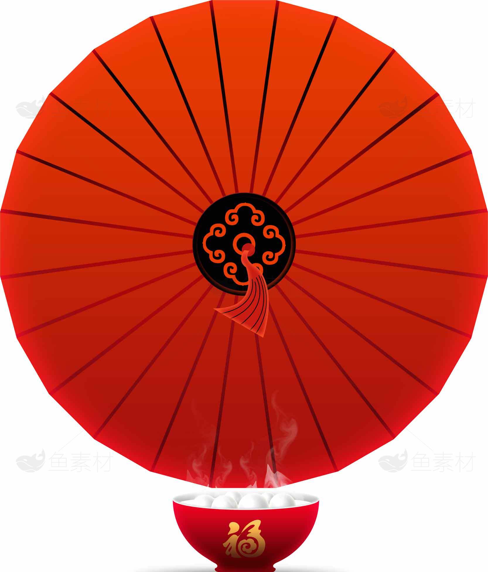 红色传统灯笼与香炉意境图片素材