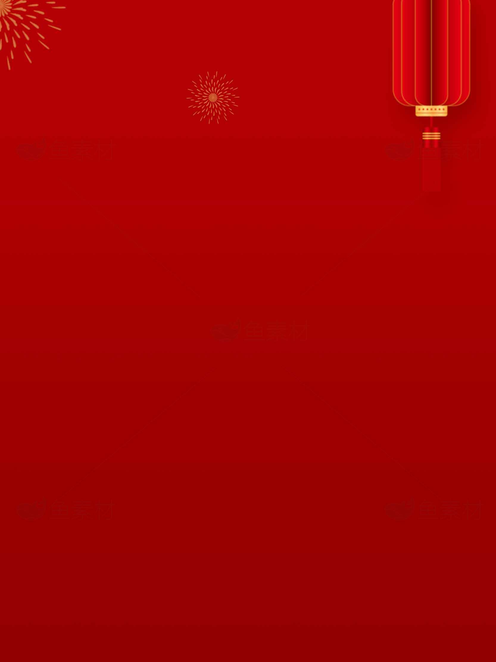 中国红色背景新年灯笼设计素材