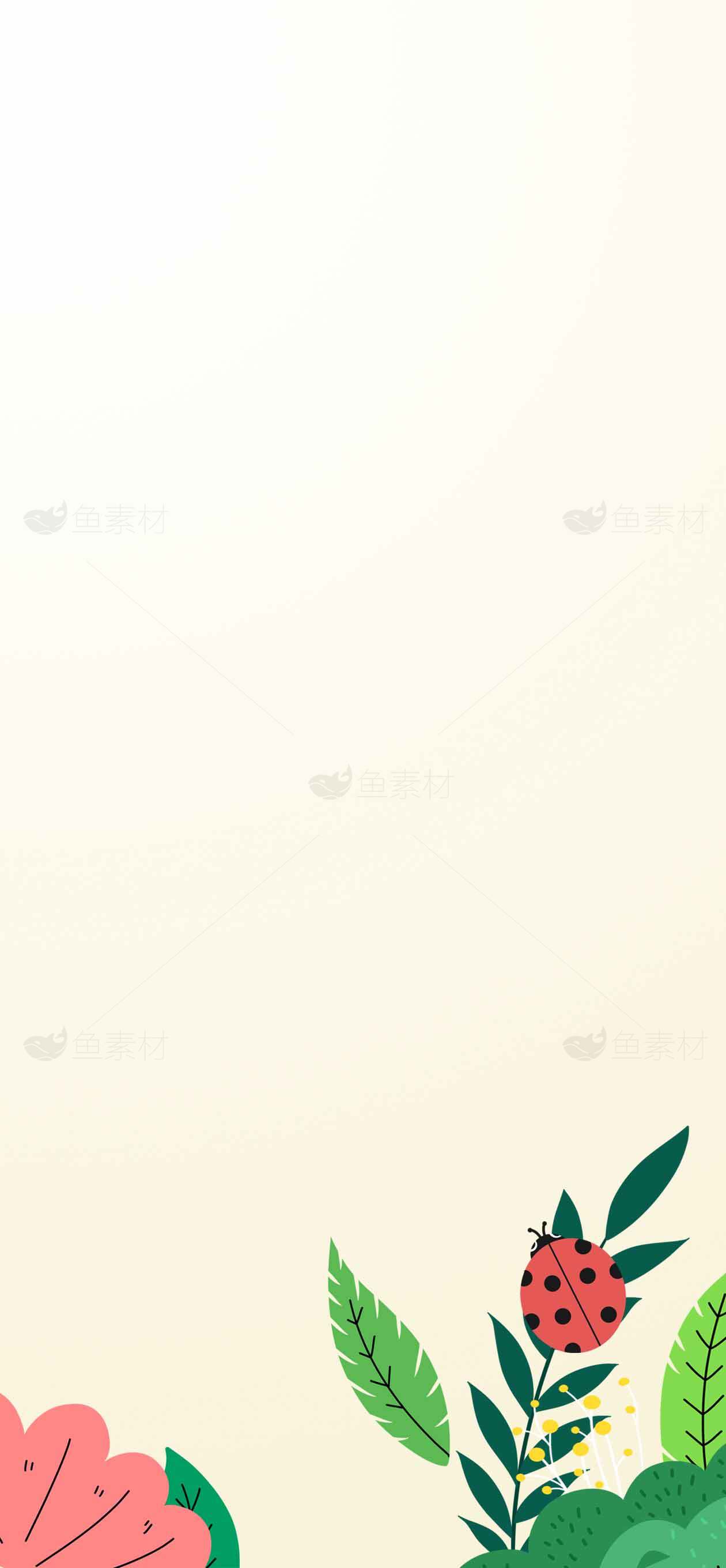 自然清新风插画背景图片下载素材