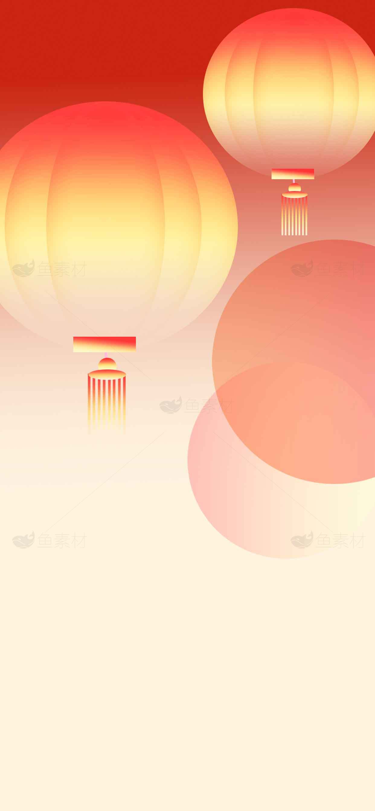 红色与金色灯笼背景图片素材