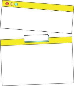 简约黄色网页设计插图