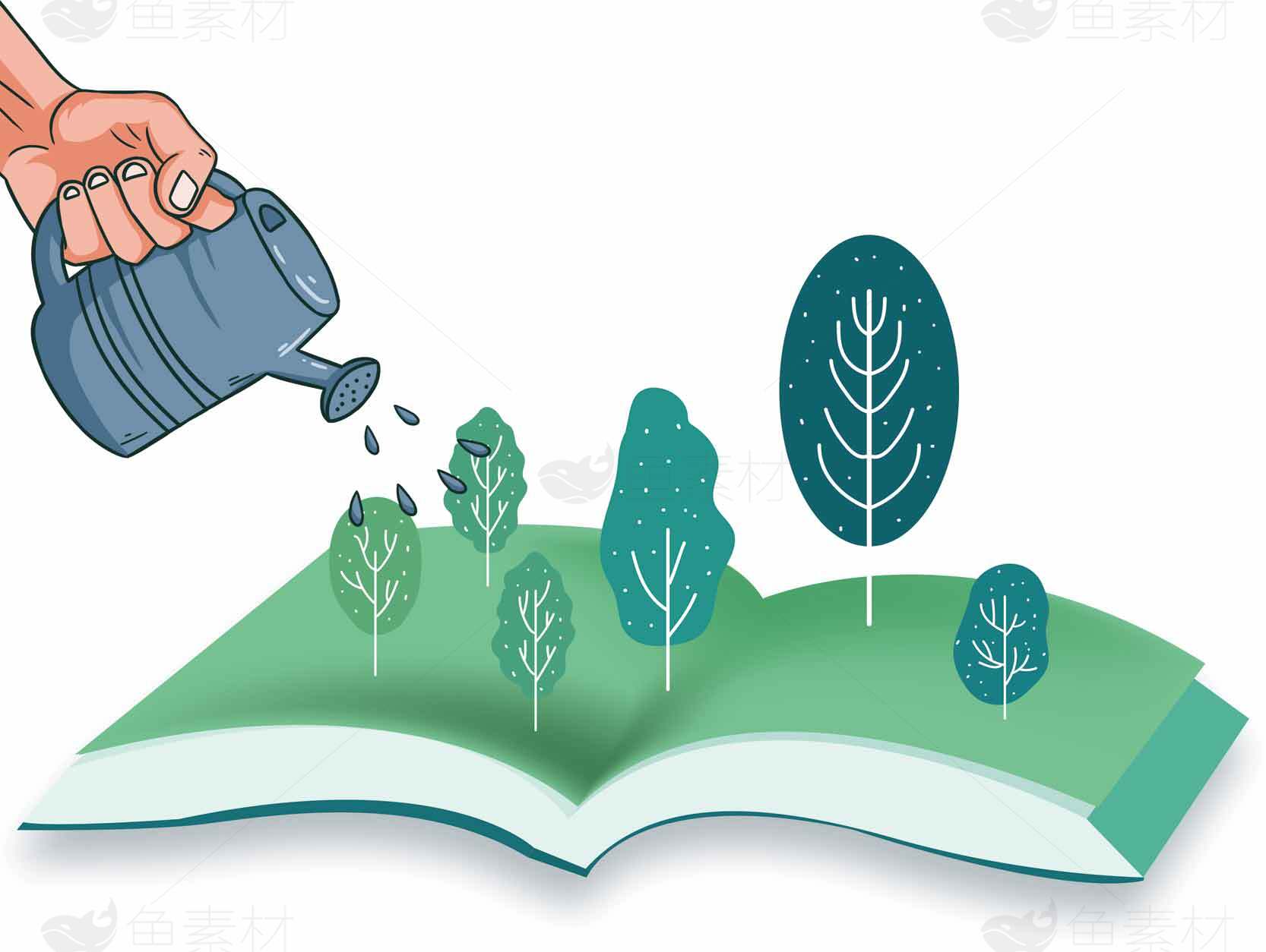 绿色环保教育：书本与自然的融合素材