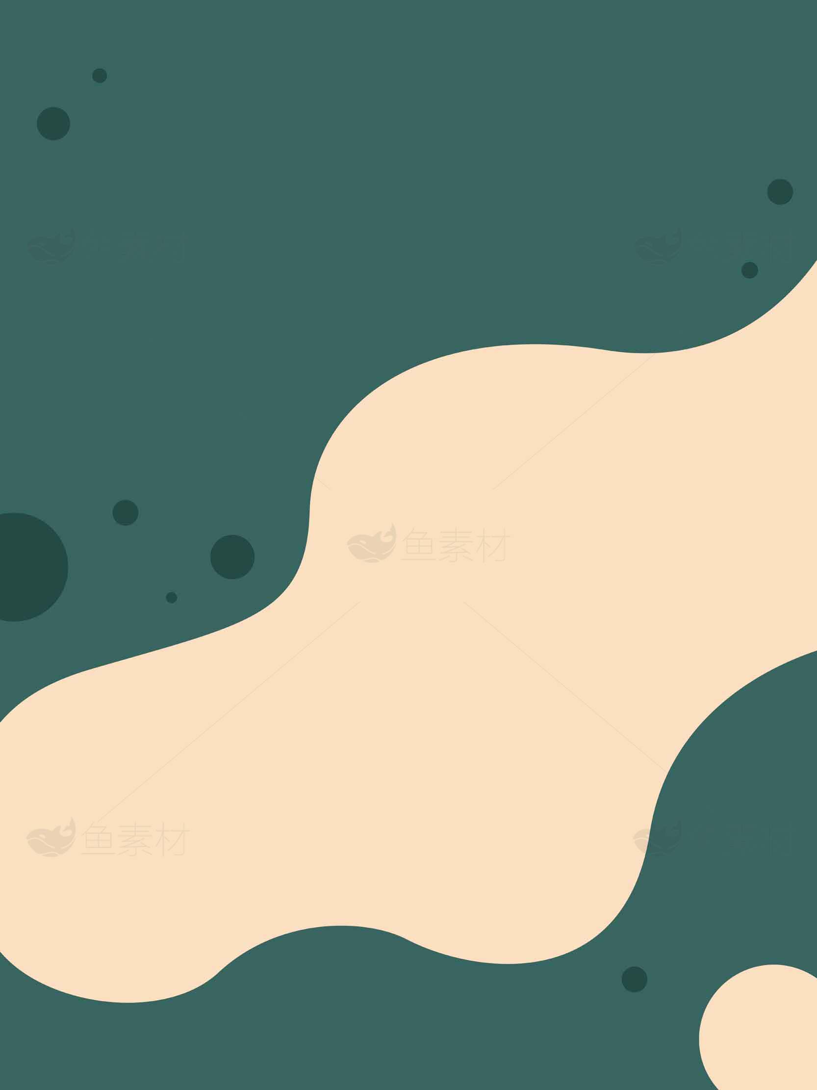 抽象艺术风格背景图片：绿色与米色的完美搭配素材