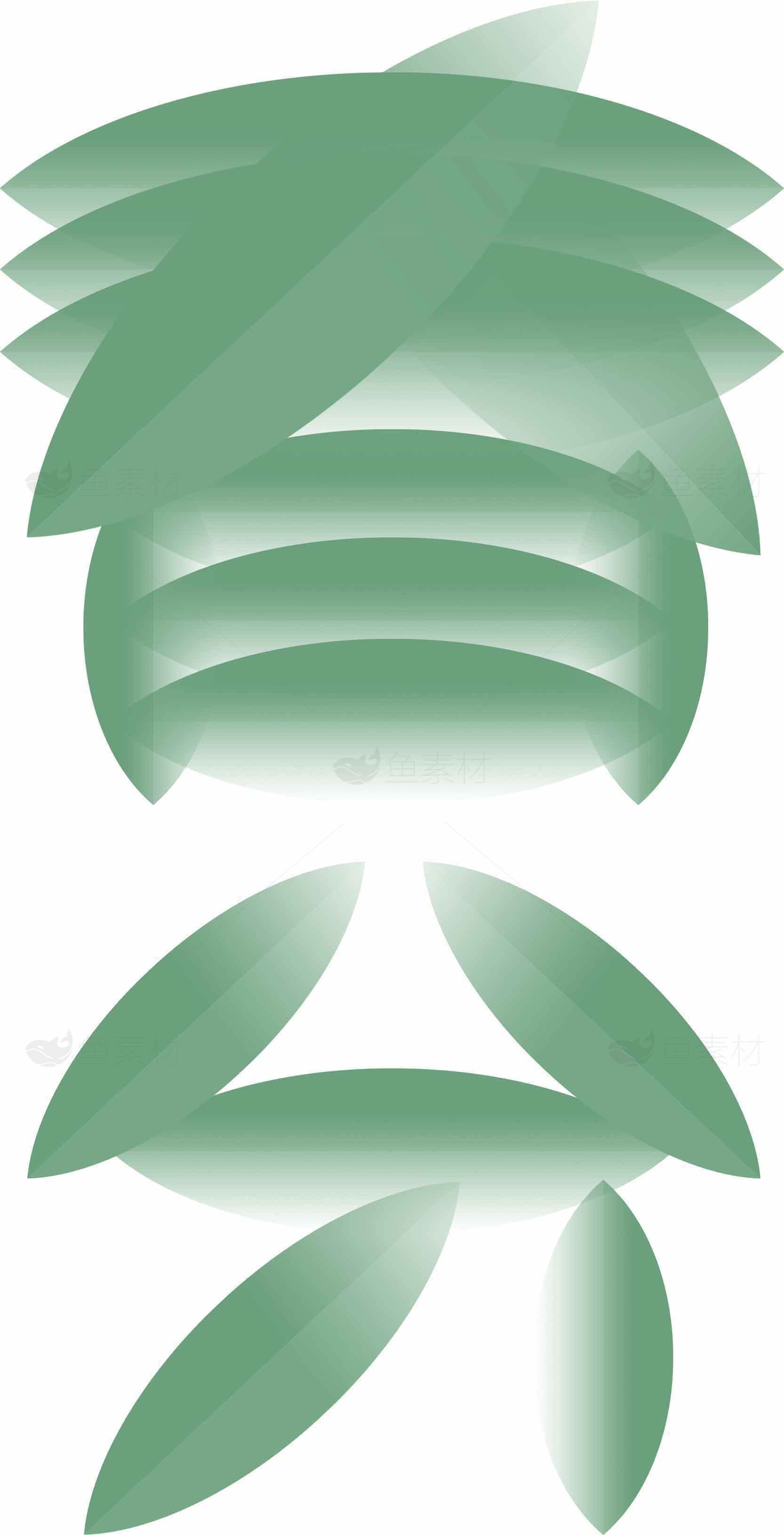 春分绿色主题竹叶设计图片素材