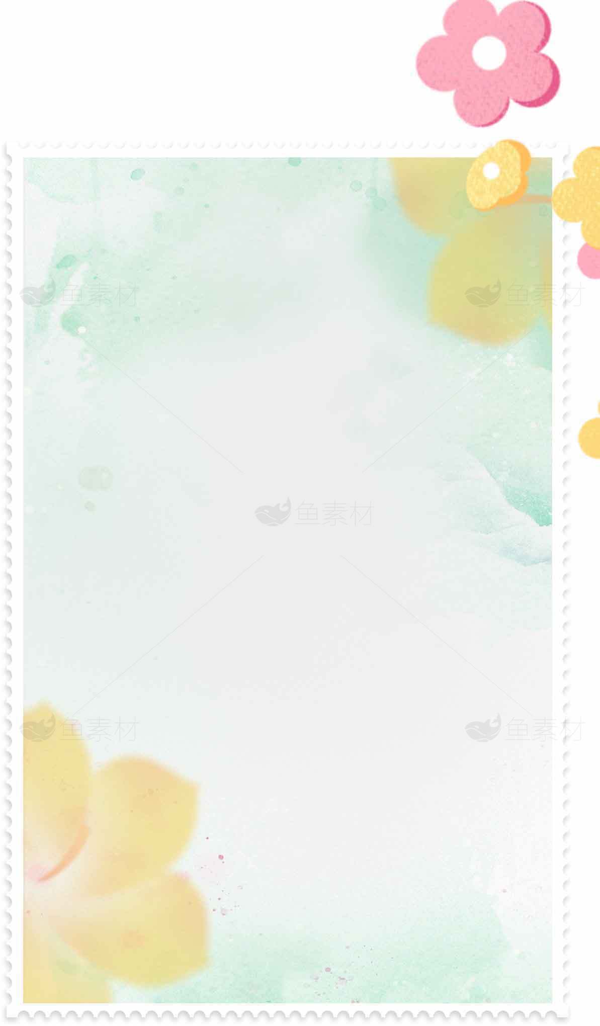 清新花卉背景图片素材