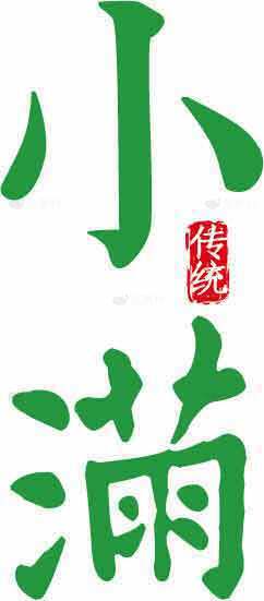 小满传统文化绿色设计素材