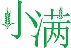 小满节气绿色标志设计素材